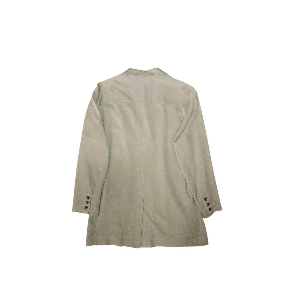 Vintage Tommy Bahama Men's 100% Silk Khaki Blazer Size M